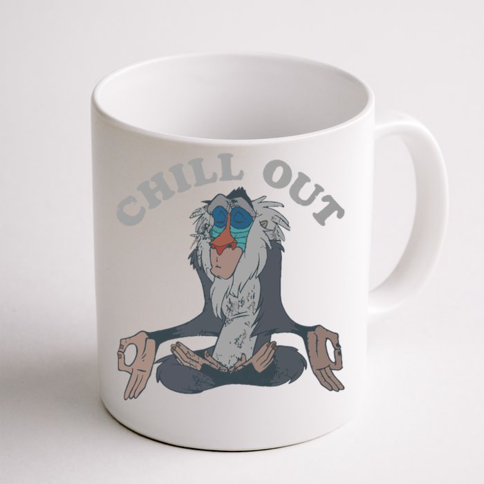 The Lion King Rafiki Vintage Chill Out Meditation Front & Back Coffee Mug