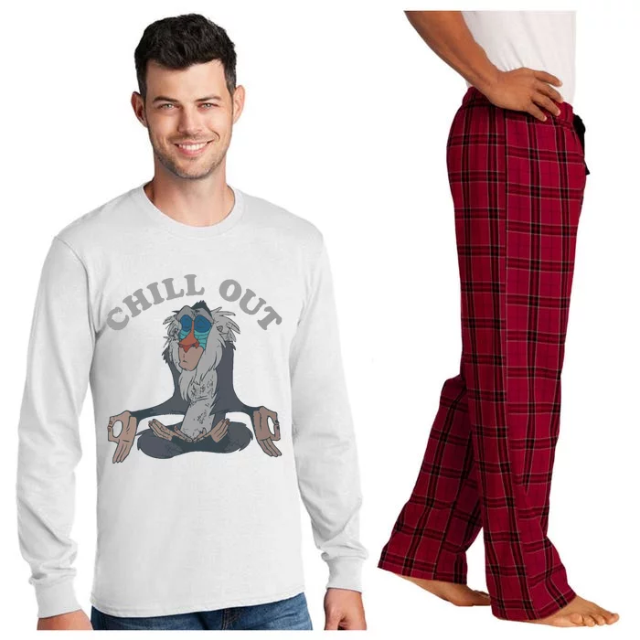 The Lion King Rafiki Vintage Chill Out Meditation Long Sleeve Pajama Set