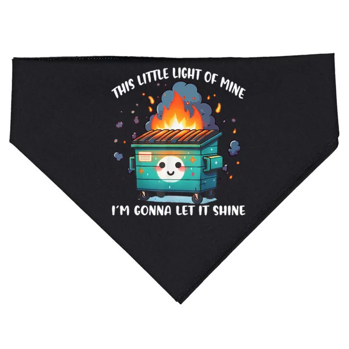 This Little Lightof Mine Lil Dumpster Fire USA-Made Doggie Bandana