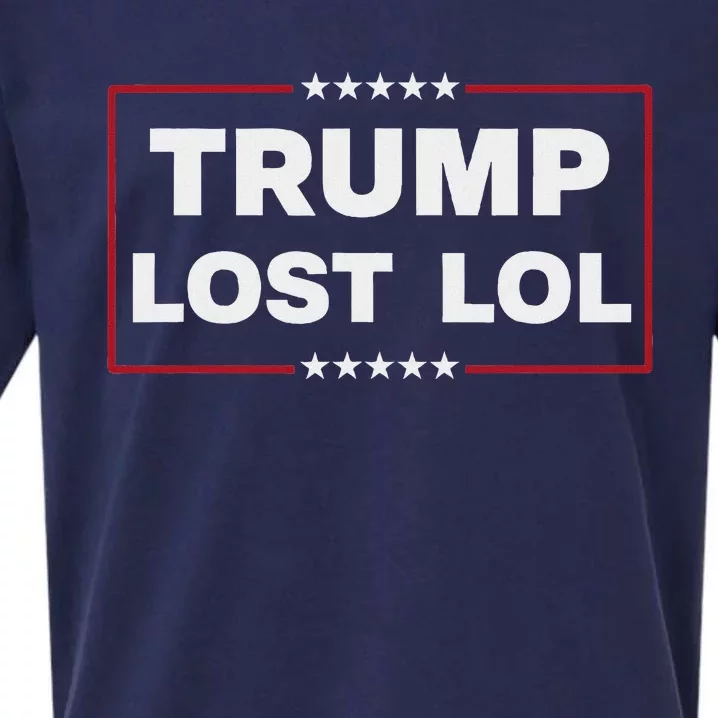 Trump Lost Lol Harris 47th Aemrican President Sueded Cloud Jersey T-Shirt