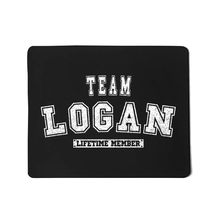 Team Logan Lifetime Member Family Last Name Mousepad