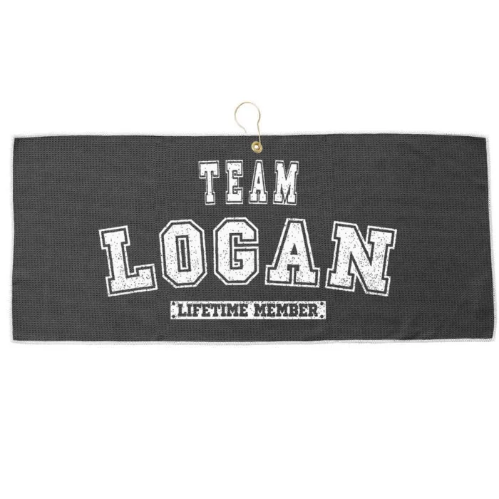 Team Logan Lifetime Member Family Last Name Large Microfiber Waffle Golf Towel