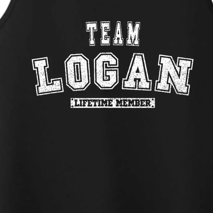 Team Logan Lifetime Member Family Last Name Performance Tank