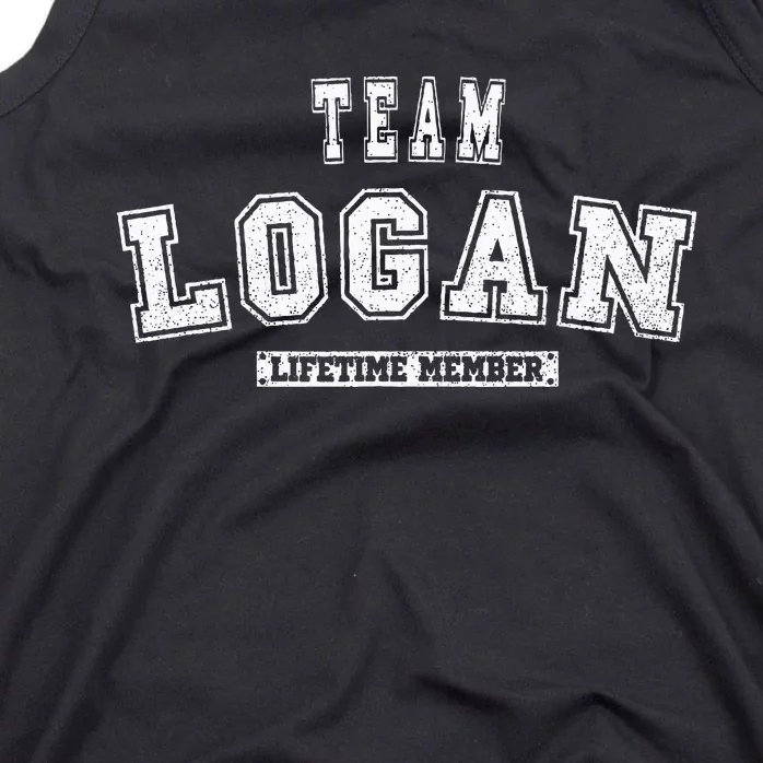 Team Logan Lifetime Member Family Last Name Tank Top