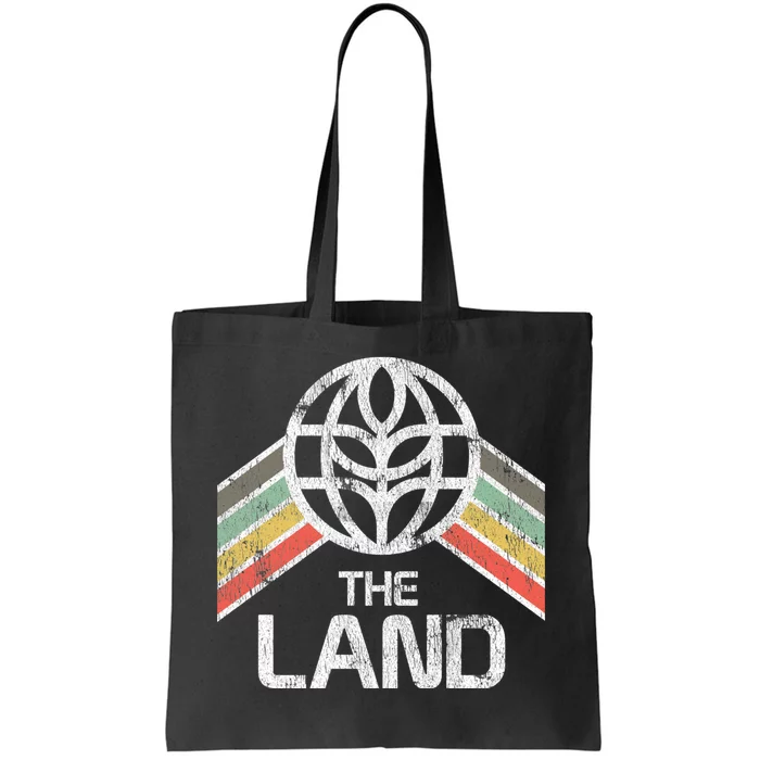 The Land Logo Distressed In Vintage Retro Style Tote Bag