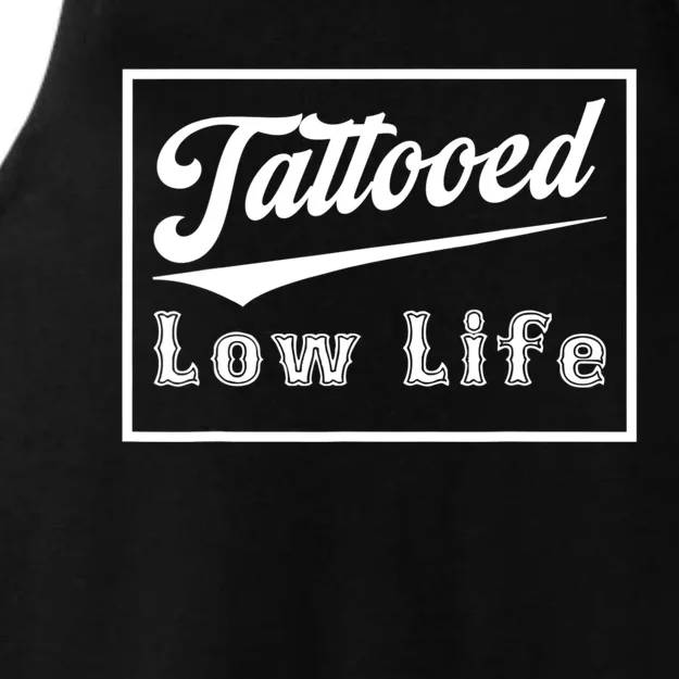 Tattooed Low Life Funny Ladies Tri-Blend Wicking Tank