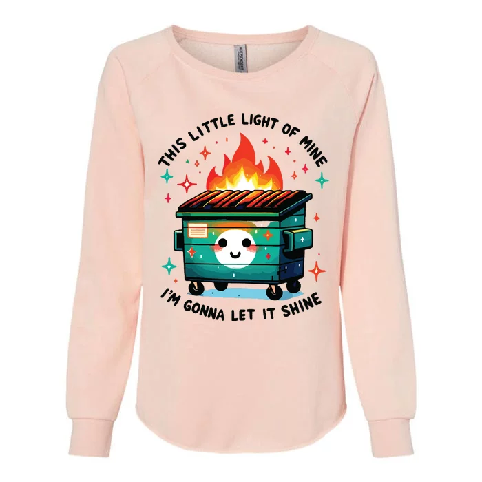 This Little Light Of Mine Womens California Wash Sweatshirt