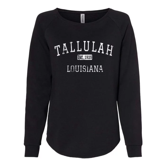 Tallulah Louisiana LA Vintage Womens California Wash Sweatshirt