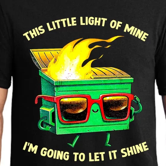 This Little Lightof Mine Lil Dumpster Fire Pajama Set