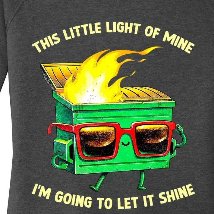 This Little Lightof Mine Lil Dumpster Fire Women's Perfect Tri Tunic Long Sleeve Shirt