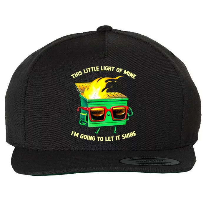 This Little Lightof Mine Lil Dumpster Fire Wool Snapback Cap