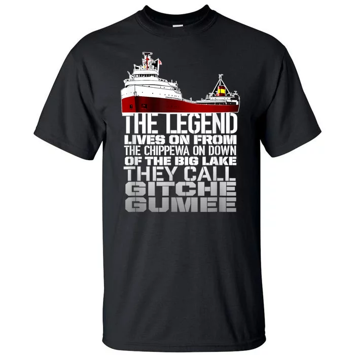 The Legend Lives On Edmund Fitzgerald Tall T-Shirt