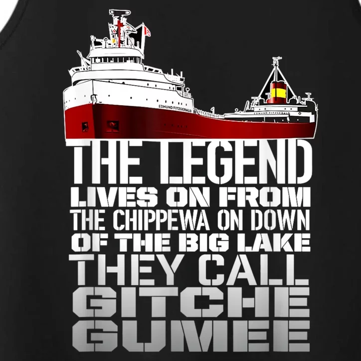 The Legend Lives On Edmund Fitzgerald Performance Tank