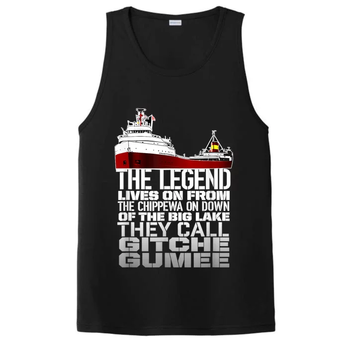 The Legend Lives On Edmund Fitzgerald Performance Tank