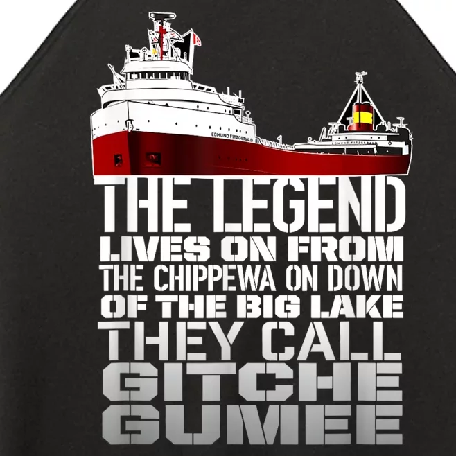 The Legend Lives On Edmund Fitzgerald Women’s Perfect Tri Rocker Tank