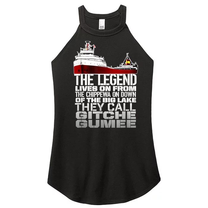 The Legend Lives On Edmund Fitzgerald Women’s Perfect Tri Rocker Tank