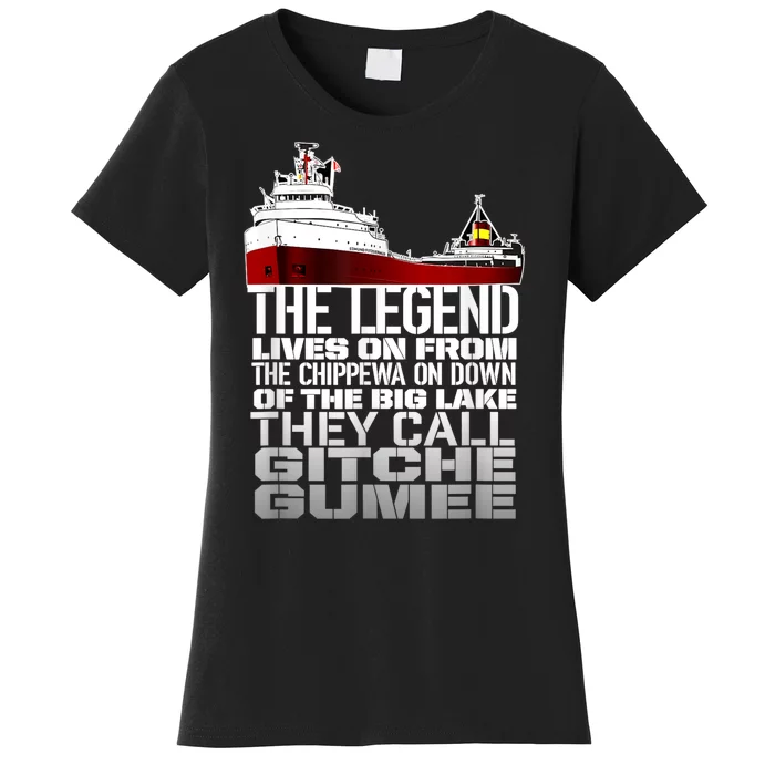 The Legend Lives On Edmund Fitzgerald Women's T-Shirt