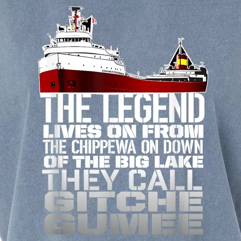 The Legend Lives On Edmund Fitzgerald Garment-Dyed Women's Muscle Tee