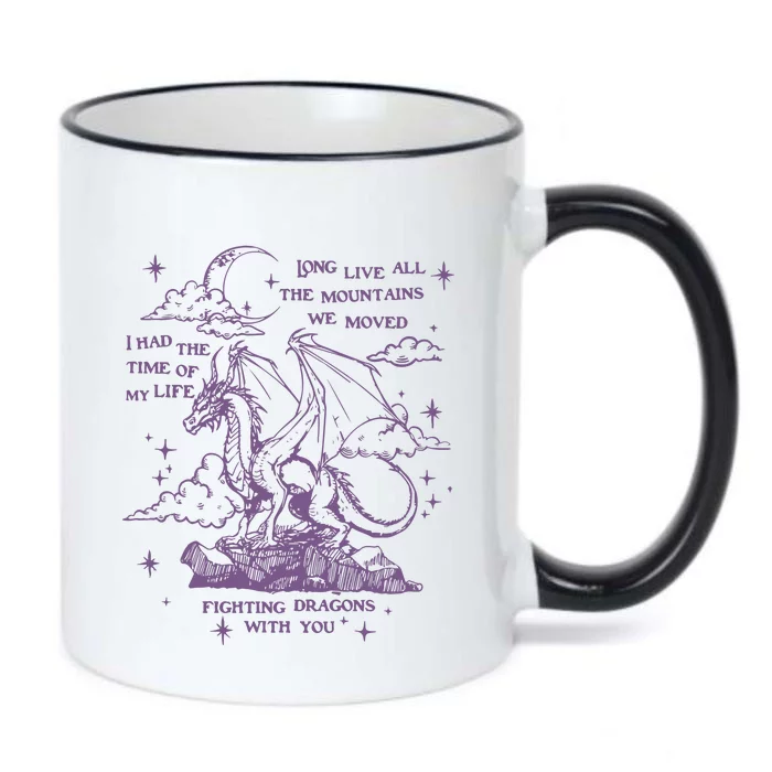 Taylor Long Live Fighting Dragons With You Black Color Changing Mug