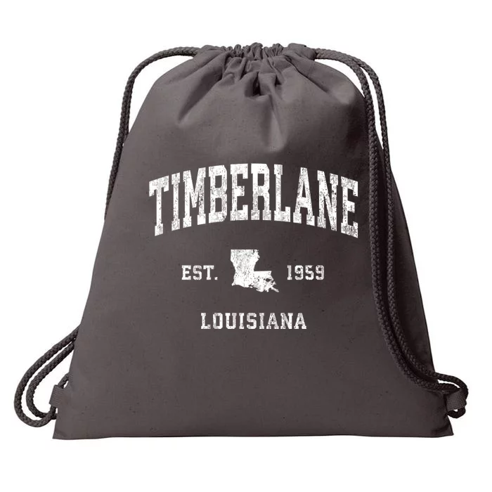 Timberlane Louisiana La Vintage Athletic Sports Drawstring Bag