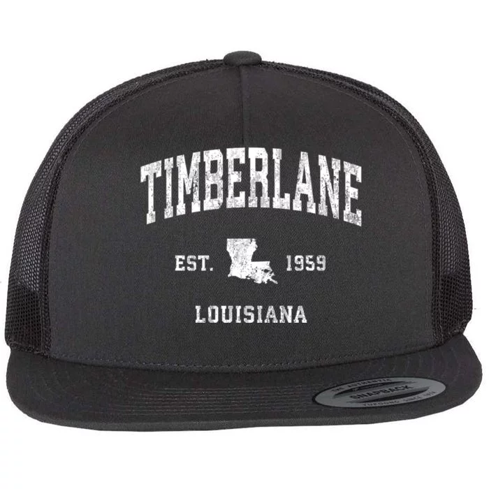 Timberlane Louisiana La Vintage Athletic Sports Flat Bill Trucker Hat