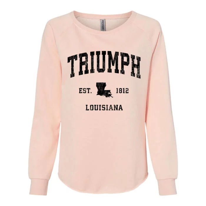 Triumph Louisiana La Vintage Athletic Womens California Wash Sweatshirt