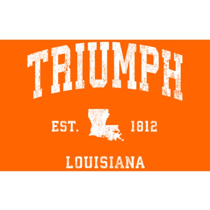 Triumph Louisiana La Vintage Athletic Bumper Sticker