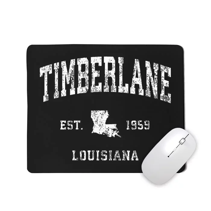 Timberlane Louisiana La Vintage Athletic Sports Design Mousepad