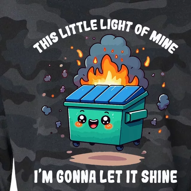 This Little Light Of Mine Lil Dumpster Fire Cropped Pullover Crew