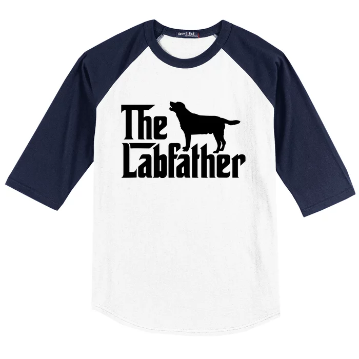 The Labfather Labrador Retriever Dog Dad Fathers Day Baseball Sleeve Shirt