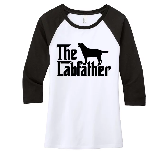 The Labfather Labrador Retriever Dog Dad Fathers Day Women's Tri-Blend 3/4-Sleeve Raglan Shirt