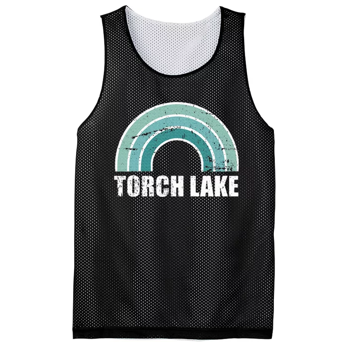 Torch Lake Michigan Family Vacation Mesh Reversible Basketball Jersey Tank