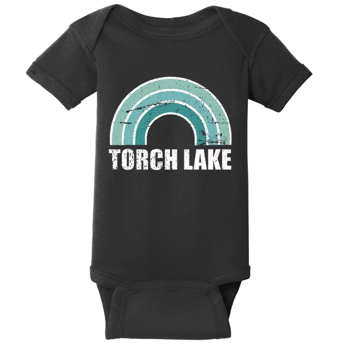 Torch Lake Michigan Family Vacation Baby Bodysuit