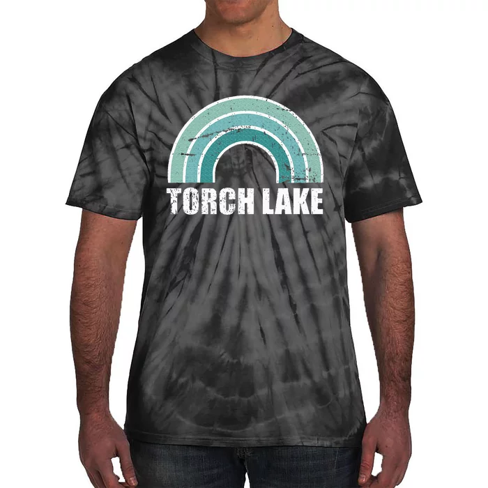 Torch Lake Michigan Family Vacation Tie-Dye T-Shirt