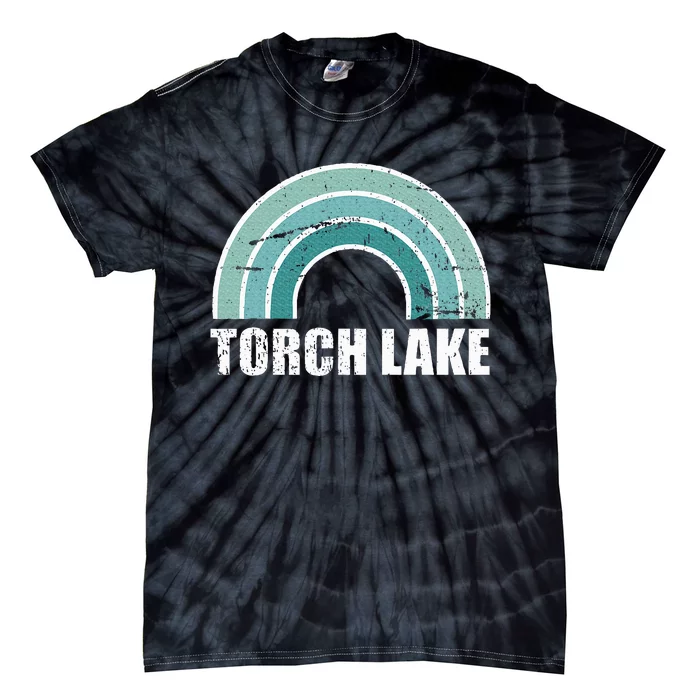 Torch Lake Michigan Family Vacation Tie-Dye T-Shirt