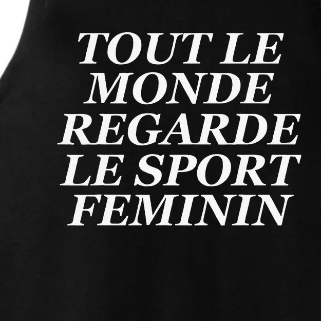 Tout Le Monde Regarde Le Sport Feminin Ladies Tri-Blend Wicking Tank