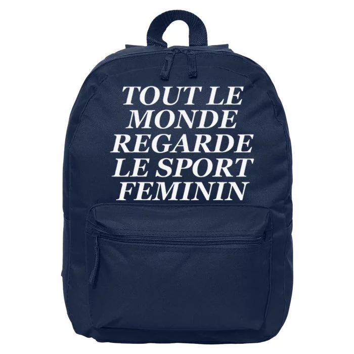 Tout Le Monde Regarde Le Sport Feminin 16 in Basic Backpack