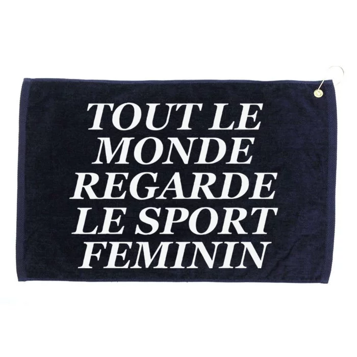 Tout Le Monde Regarde Le Sport Feminin Grommeted Golf Towel