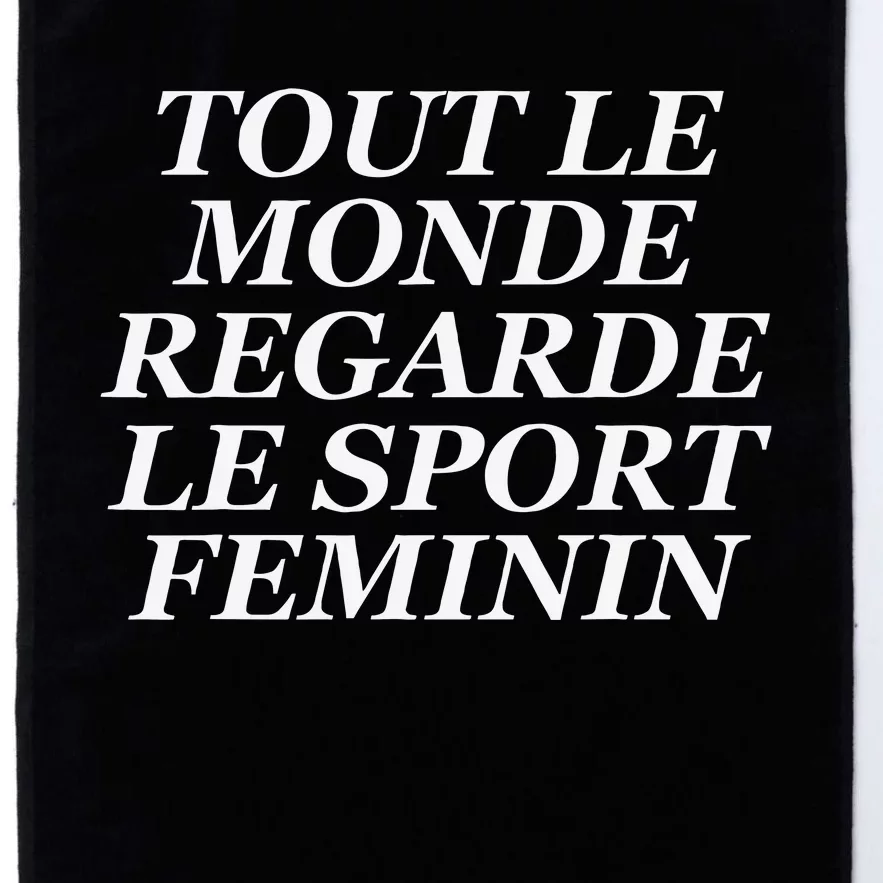 Tout Le Monde Regarde Le Sport Feminin Platinum Collection Golf Towel