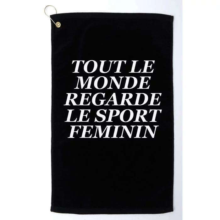 Tout Le Monde Regarde Le Sport Feminin Platinum Collection Golf Towel