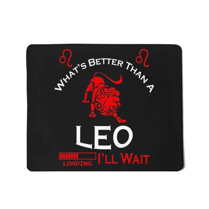 Team Leo Man or Leo Woman Retro Style Horoscope Birthday Mousepad