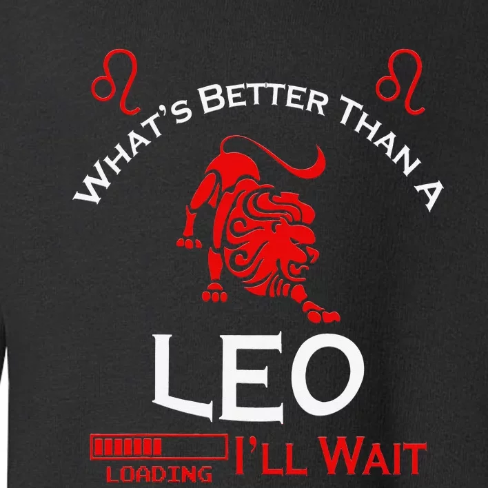 Team Leo Man or Leo Woman Retro Style Horoscope Birthday Toddler Sweatshirt