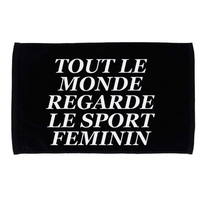 Tout Le Monde Regarde Le Sport Feminin Bold Design Microfiber Hand Towel