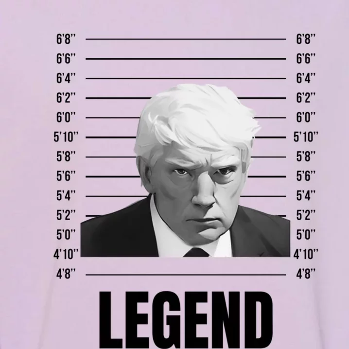 Trump Legend Mugshot Republican Conservative Gift Garment-Dyed Sweatshirt