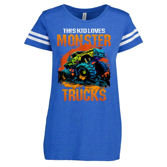 This Loves Monster Trucks Monster Truck Enza Ladies Jersey Football T-Shirt