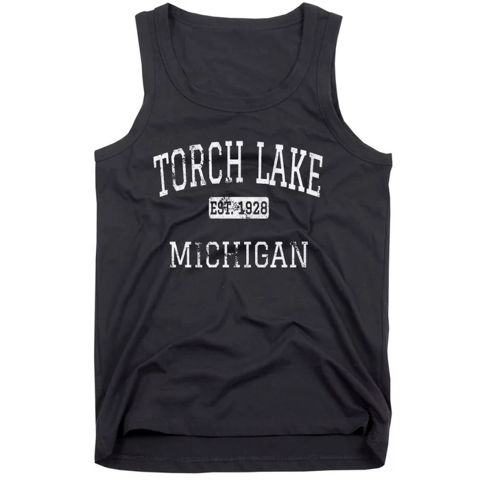 Torch Lake Michigan Antrim County MI Vintage Tank Top