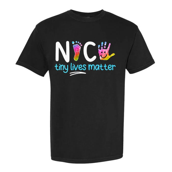 Tiny Lives Matter NICU Nursing Neonatal Nurses Garment-Dyed Heavyweight T-Shirt