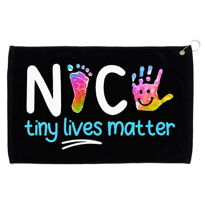 Tiny Lives Matter NICU Nursing Neonatal Nurses Grommeted Golf Towel