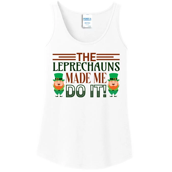 The Leprechauns Made Me Do It Ladies Essential Tank