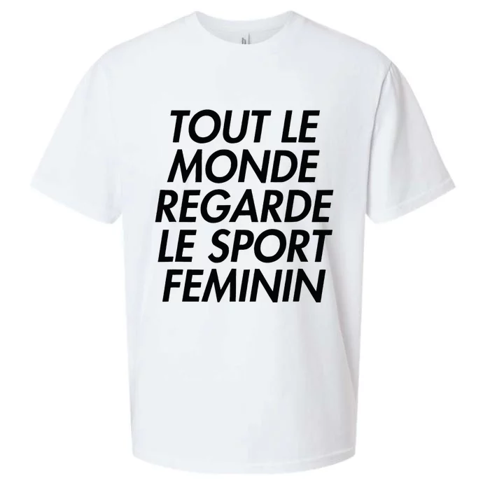 Tout Le Monde Regarde Le Sport Feminin Sueded Cloud Jersey T-Shirt